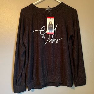 NWT Buffalo David Bitton Sz Medium SOFT “Good Vibes” Top!